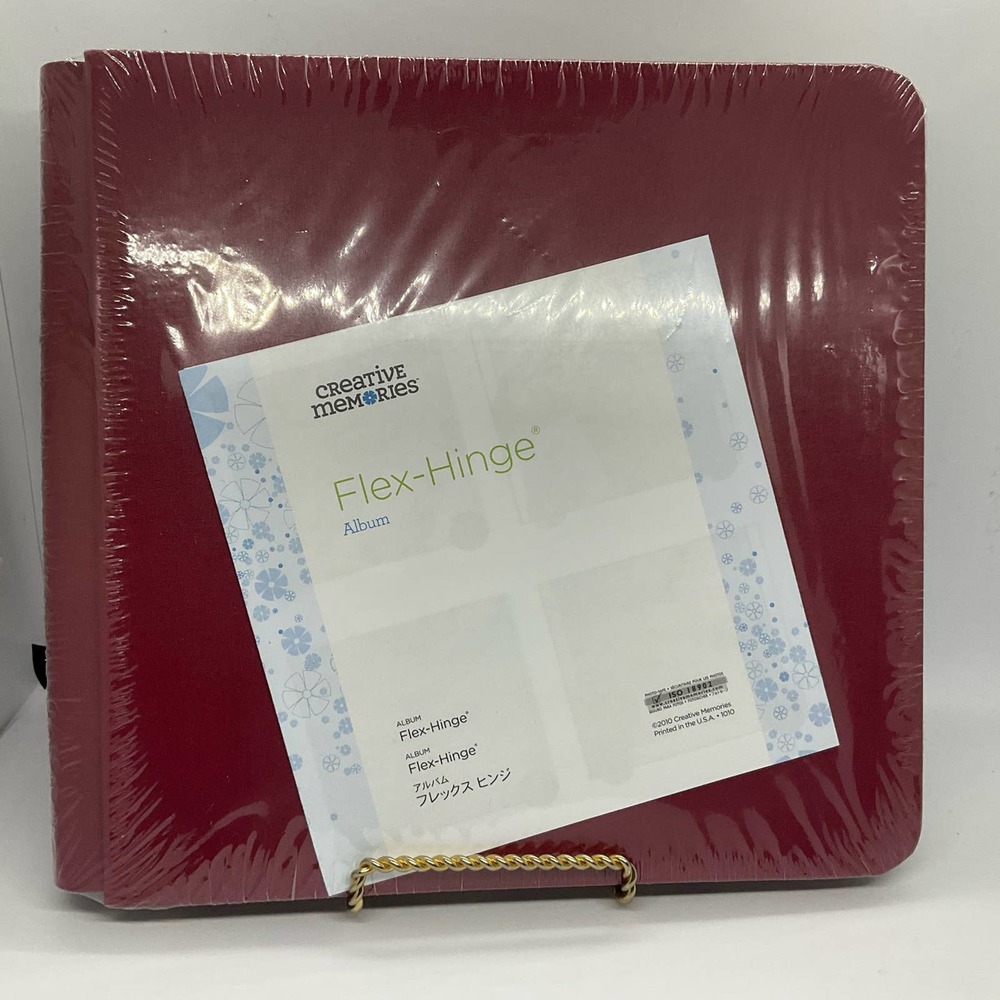 Creative Memories 8x8 Flex Hinge Album Cover Dark Red